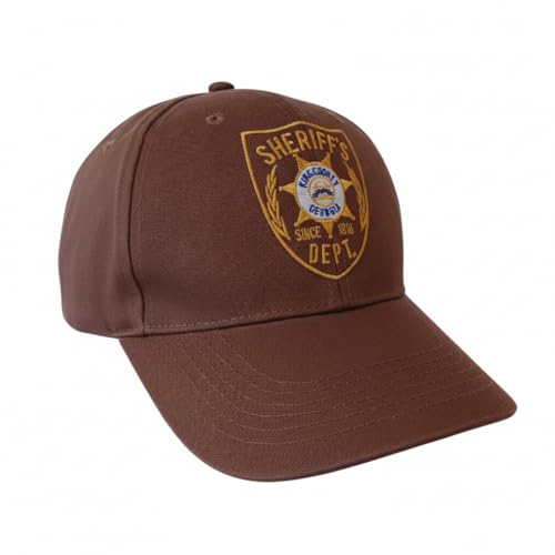 Sheriff's Dept. Brown Baseball Cap - Rick Grimes Or Shane Walsh Costume Hat for Everyday Wear - TV Show Gift - Embroidered
