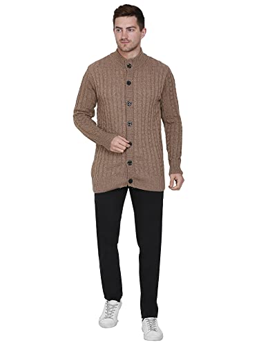 Image of Matelco Mens Woollen Buttoned Sweater Full Sleeves for Winters