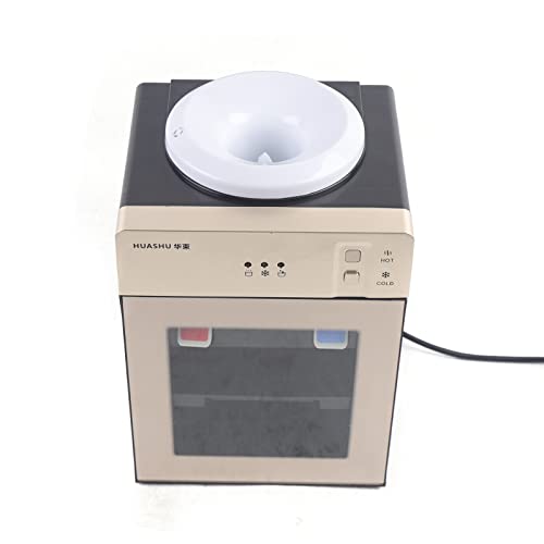 5 Gallon Water Dispenser Table Drinking Machine Top Loading Hot Cold Water Cooler Champagne Gold Home Office #TOP6