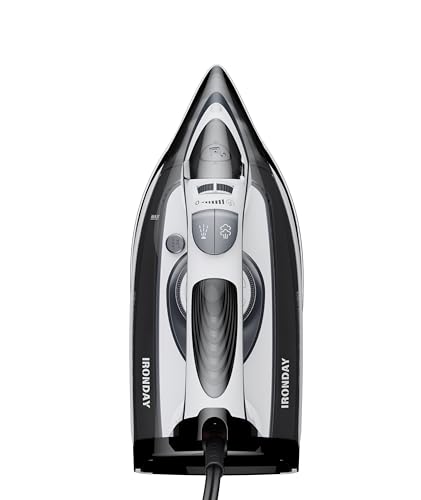 IRONDAY 1700W 400ml Large Water Tank with Powerful Steam, Remove