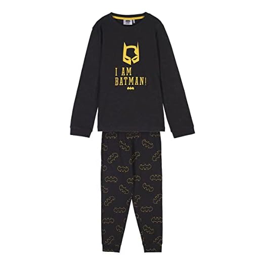 Pijama Largo Single Jersey Batman