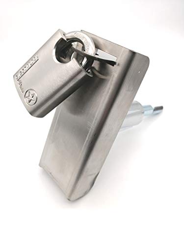 Loradar Vending Machine Door Lock Stainless Steel Protection Cover, T Handle Vending Machine Lock Protection Cover, To Prevent The Lock Cylinder From Being Stolen Or Damaged #TOP4