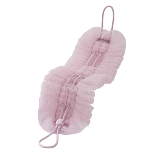 Shower Pouf, Back Scrubber Combo, 5.51x19.29inches, Exfoliating Washcloth Towel with Suction Cup, Bath Puff Ball for Skin Renewa