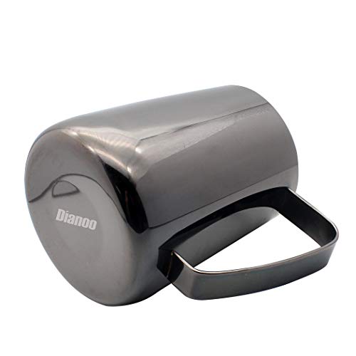 Dianoo Jarra De Espuma De Leche De Acero Inoxidable Chapada En Titanio Arte Latte Crema Taza De Café Latté Capuchino… - Imagen 3