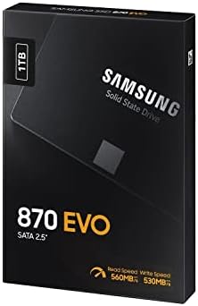 Samsung SSD 870 EVO, 1 TB, Form Factor 2.5, Intelligent Turbo Write, Magician 6 Software, Black (Internal SSD)