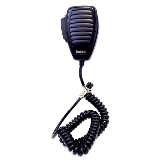 Uniden BC645 4-Pin Microphone replacement for CB Radios, Comfortable Ergonomic Design, Rugged Construction, Clear Quality Sound, Built for the Professional Driver, Black