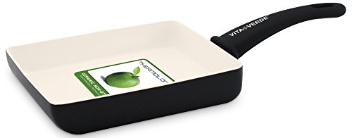 VitaVerde ビタベルデ 「 ソフトグリップ ブラック 」 エッグパン(玉子焼き器) 【IH対応】 ヘルシーセラミックノンスティック CW001835-002