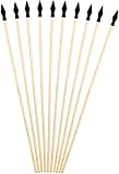 GPP 10-PK 17 Inches Safety Archery Target Arrows for Kids with Soft Rubber Tips Archery Bows Outdoor Play Cosplay Costume Decoration