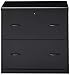 Z-Line Designs 2-Drawer Lateral File Cabinet, Black