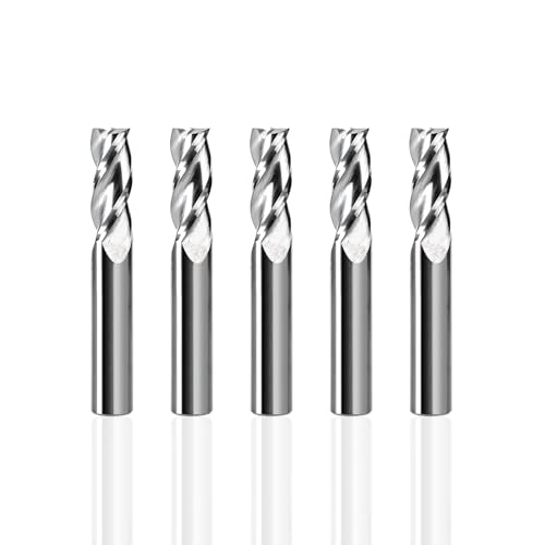 Image of NZ 3 Flute 3 /8 inch Carbide Square End Mill, 5PCS | Milling Cutter for Machining Alloy Steel, Aluminum Alloy, Copper Alloy