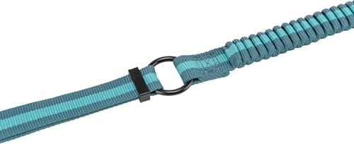 TRIXIE Joggingleine für Hunde mit Bauchgurt M-L, 1,33–1,80 m 20 mm in grafit/papaya - perfekte Hundeleine für Sport und Bewegung - für mittelgroße bis große Hunde - 12763