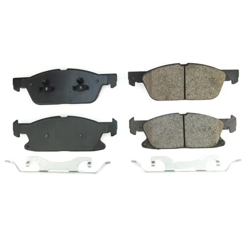 Image of PowerStop Front Brake Pads for Ford Fusion 2017-19 |Lincoln Continental 2017-20 |MKZ 2017-20 - Z17 Ceramic Brake Pads with Installation Hardware, 17-1818B