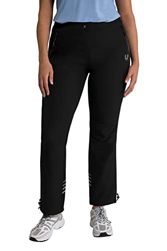 Ulla Popken Pantalones de Marcha nórdica, Impermeables, Reflectantes, Black Beauty (Repuesto), 44 para Mujer