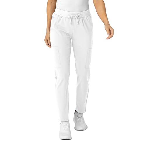 Image of Wink W123 Women's Flex-n-Reach Track Scrub Pant, Black, Large Petite