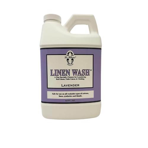 Le Blanc® Lavender Linen Wash® -Luxury Laundry Cleanser for Bed & Table Linens-64 oz. (6 pack)