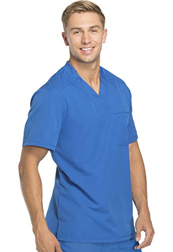 Image of Dickies Dynamix Scrubs for Men Athletic-Inspired V-Neck Chest Pocket Scrub Top with Four-Way Stretch & Moisture Wicking DK610