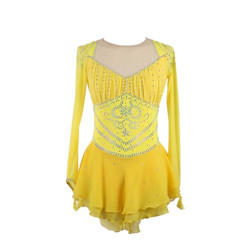 ZAGITOVA Vestido de patinação artística para mulheres, meninas, saia de patinação no gelo, competiçã