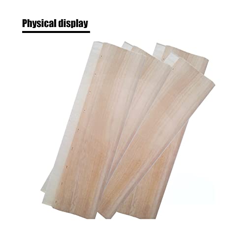Tianiuseen Screen Printing Squeegee Wooden Widened Water Scraper 65 Durometer With Rubber Blade And Lumber Handle 18 Inches Long 5.2 Inches Wide #TOP7