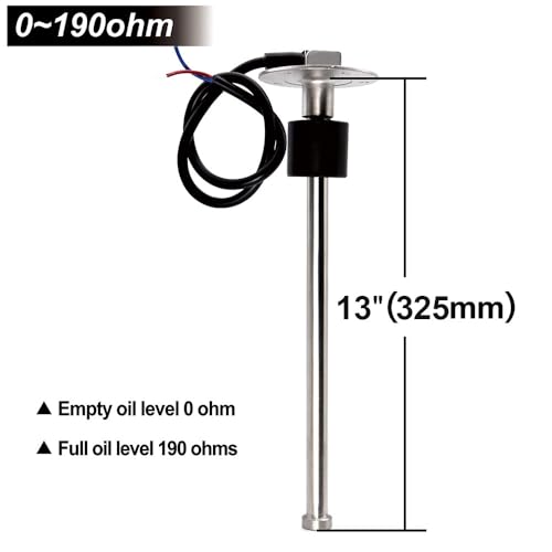 Sensor de nivel de combustible de 200mm con lectura estable de 0-190 Ohm contra oscilaciones 2