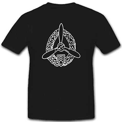 T-shirt insigne d'aviateur slovaque noir grand format finitions soignées