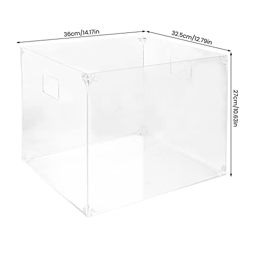 Samstar Acrylic File Folder Box, Hanging File Folder Organizer Holder Filing Crate Storage Box,Letter Size #TOP1