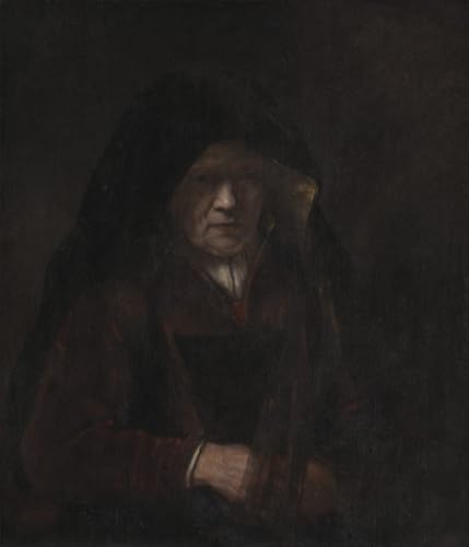 Tableau Impressions d'art Mural une vieille femme de Rembrandt Van Rijn Posters Vintage 60x90cm