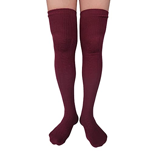 Over Knee Thigh Socks Extra Long, Knee-High Warm Stocking Women Boot Sock Leg Warmer for Daily Wear, Cosplay U-SY-W6