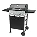 Grill Boss 3 Burner Propane Gas Grill, Portable BBQ w/Lid, Wheels & Side Shelves, Black - Grilling Accessories and Equipment for Camping, Tailgating, Outdoor Barbecue and Cooking