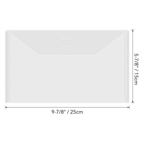 Image of Briartw 60 Pack 9.8x5.9 inch Slimline Storage Envelopes, Resealable Plastic Envelopes Pockets for Cutting Dies Stencil Crafts Organizer Holder,Storage Bag for Clear Stamp,Die Cuts,Scrapbook Paper,Photos