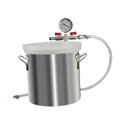 Chambre de dégazage sous vide 6 L couvercle tuyau manomètre pour uréthanes