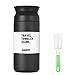 flintronic Taza de Viaje, Termo Taza 350ML Travel Mug, Frasco de VacíTazas de Café Viaje Termo Inoxidable, Térmica de Doble Pared, Térmica de Doble Pared, Aislado al Vacío, para Coche Oficina, Negro