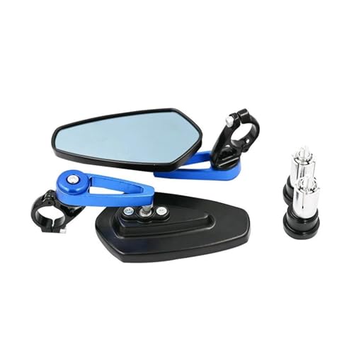 Rétroviseur universel de guidon pour Ducati XDiavel S en aluminium bleu haute finition