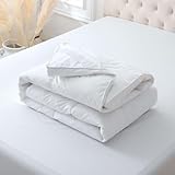 5cm Goose Feather and Down Mattress Topper with Elasticated Straps - Deep Extra Thick Bed Topper 100% Cotton Anti Dust Mite Fabric Hypoallergenic Cover (Small Double) - Image 8
