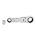 Astro Tool 78301 Stubby Ratcheting Flex Head Double Box End Wrench for Nano Sockets