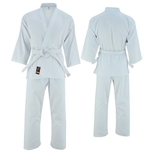 Jaguar Pro Gear - Essential Light Weight Karate Uniform Gi With Free White Belt- Kids Adults Unisex - Tested And Approved Lw-J-1001-1020 Lw-J-1001-1020 #TOP10