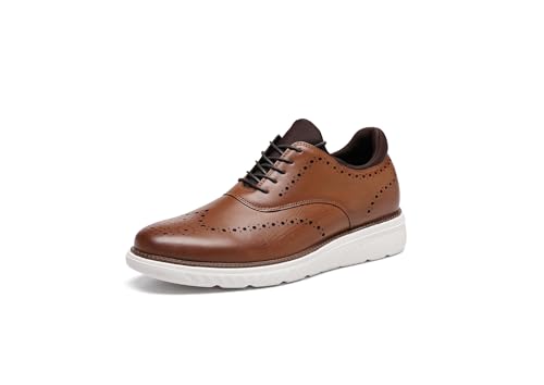 DECARSDZ Mens Dress Casual Oxfords Shoes Lace-up Fashion Shoes Brogue Shoes for Men