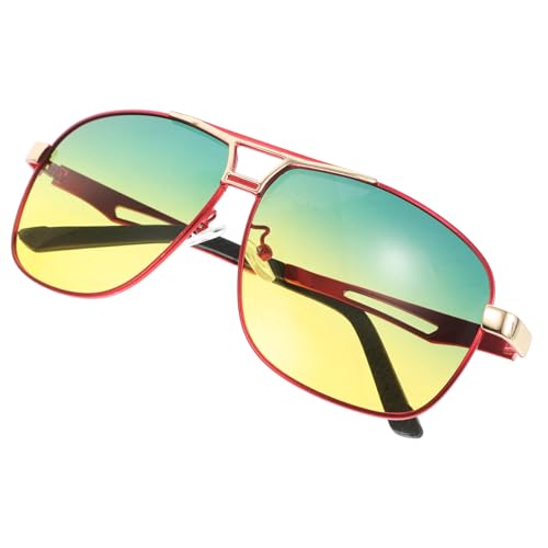 MALUGOGO Gafas de Sol Polarizadas para Hombre en Color Rojo, Diseño Elegante y Material de Aleación de Zinc, Ideales para Conducir y Pescar Visión Clara en Condiciones de Poca Luz