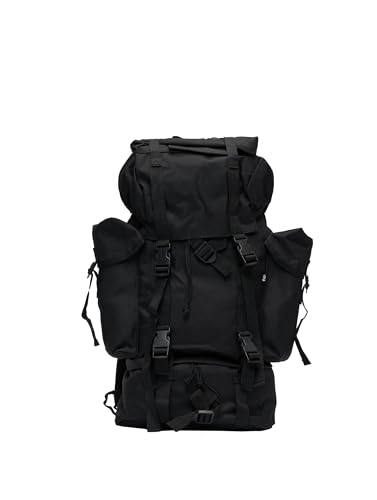 Sac à dos noir Brandit grand compartiment bagage cabine léger unisexe