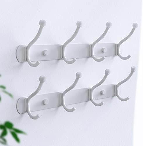 Coat Rack Wall Mount, Wall Hooks for Hanging 4 Wall Hooks （2pcs）
