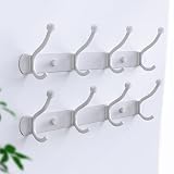 Coat Rack Wall Mount, Wall Hooks for Hanging 4 Wall Hooks （2pcs）