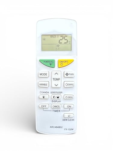 Image of AMAZOR Ac Remote- Model 132 M ARC484B52 Compatible with Daikin Ac Remote Original | Suitable for 1 | 1.2 | 1.3 | 1.5 | 1.8 | 2 | 2.2 | 2.5 | 3 Ton Split and Window Air Conditioner