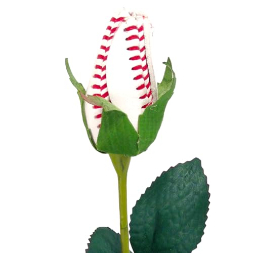 Baseball Rose - Handmade with Premium Full-Grain Genuine Leather - Original Design by Sports Roses