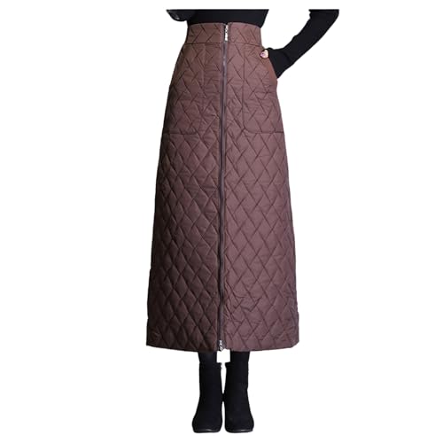 Jupe matelassée chaude avec zip et isolation thermique en coton