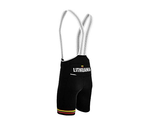 Lithuania Black Code Cycling Pro Bib Shorts Bike for Men Size S