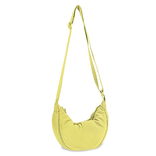 Image of Nylon Crescent Crossbody Bag for Women Purses Trendy Men,Small Travel Sling Bag Hobo