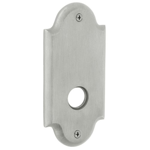 Baldwin R031264PV Satin Chrome Pair of 5.9" Height Arch Privacy Rosettes
