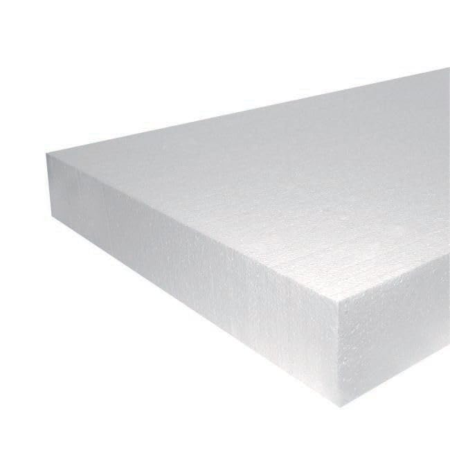 CRAFT MAGIC 60 30 5 cm White Styrofoam Craft Foam Board 1 Pack Large Polystyrene Thermocol Sheets for Art Sculpting School Projects Modeling & DIY Crafts
