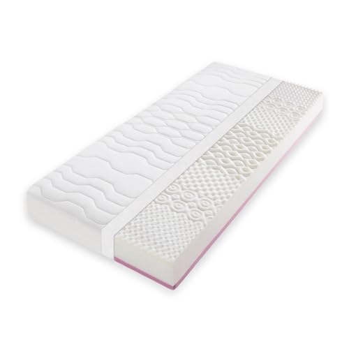 Home Deluxe - colchón de muelles ensacados Touch - 90 x 200 cm, H3/H4, Altura Total: 20 cm, 7 Zonas de Descanso, Funda Lavable I colchón para alérgicos Colchón TFK