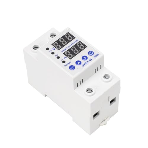Protector de sobretensión y bajo voltaje din rail 40A dispositivo de control corriente 220V 2