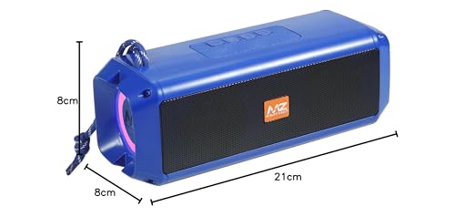 Image of MZ M415SP (Portable Bluetooth Speaker) Dynamic Thunder Sound with High Bass 10 W Bluetooth Speaker (Blue, Stereo Channel)